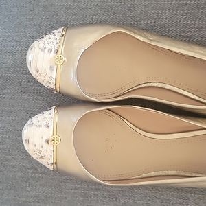 Tory Burch Gold Shoes
